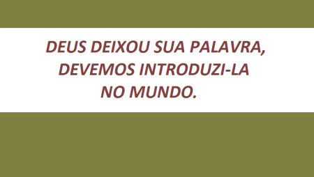 SUA PALAVRA